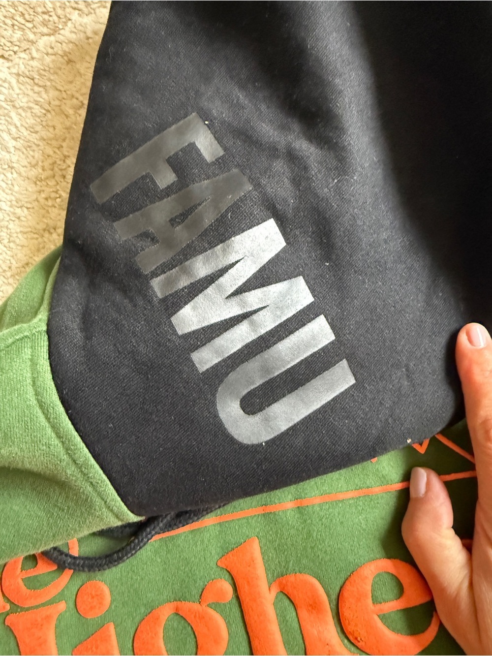 Dungeon Forward FAMU Green/Black Small Hoodie “The Highest of Seven Hills' - Picture 4 of 9